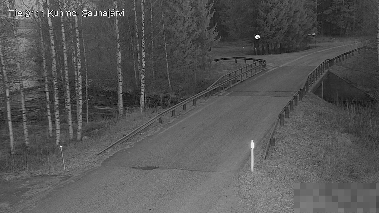 Weather Camera Image Road 9111 Kuhmo, Saunajärvi, Kuhmo, Kainuu