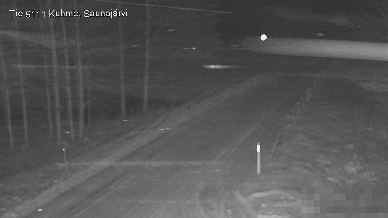 Weather Camera Image Road 9111 Kuhmo, Saunajärvi, Kuhmo, Kainuu