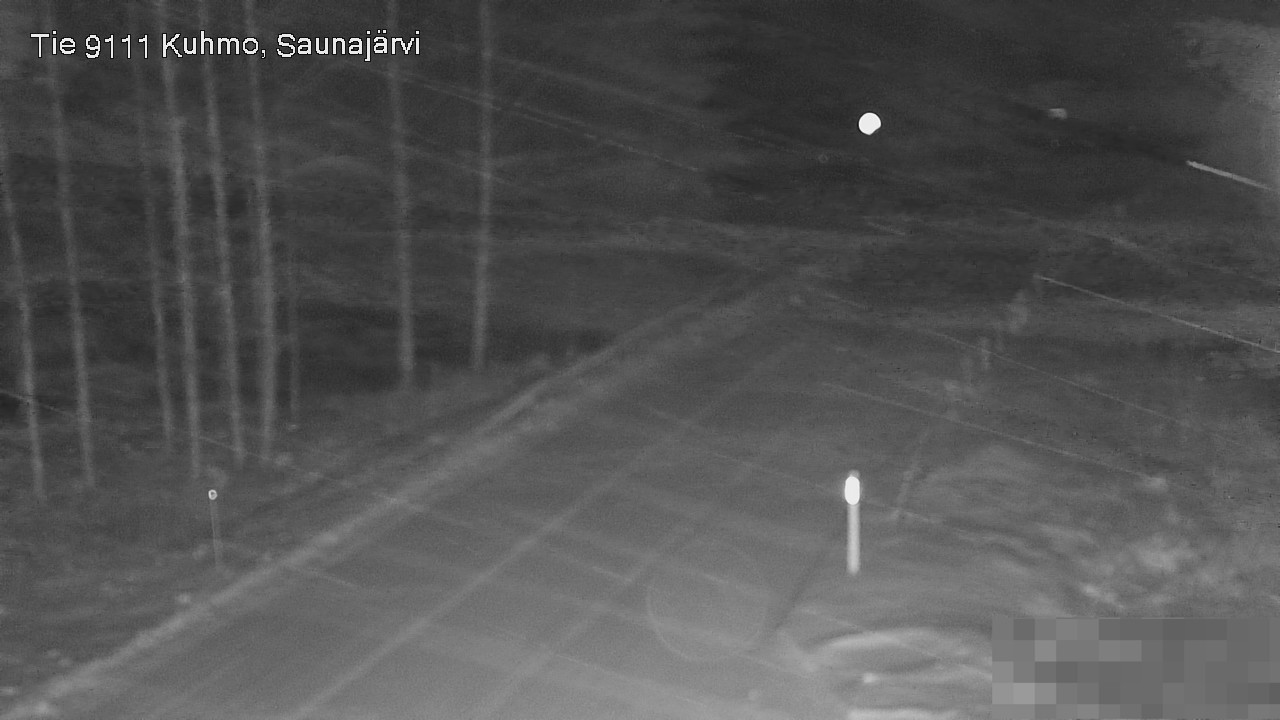 Weather Camera Image Road 9111 Kuhmo, Saunajärvi, Kuhmo, Kainuu