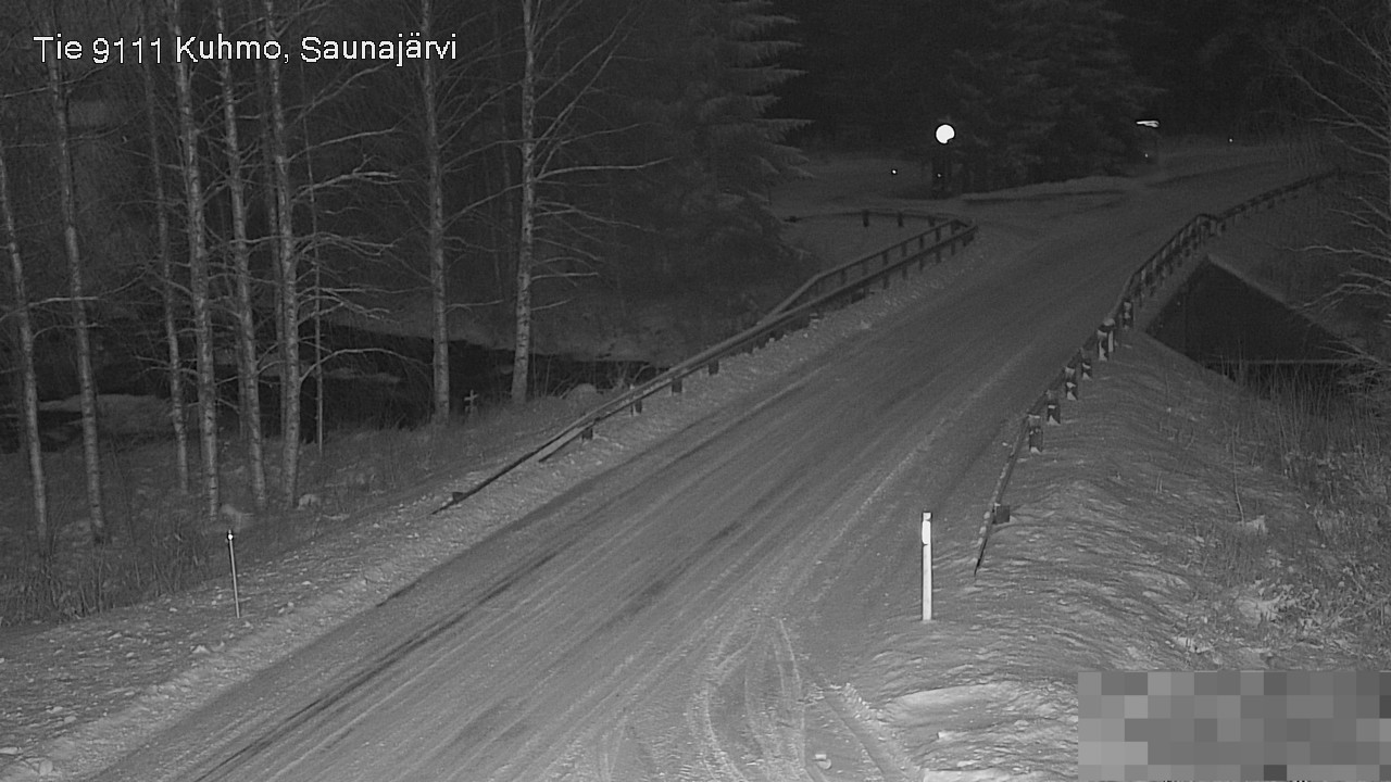 Weather Camera Image Road 9111 Kuhmo, Saunajärvi, Kuhmo, Kainuu