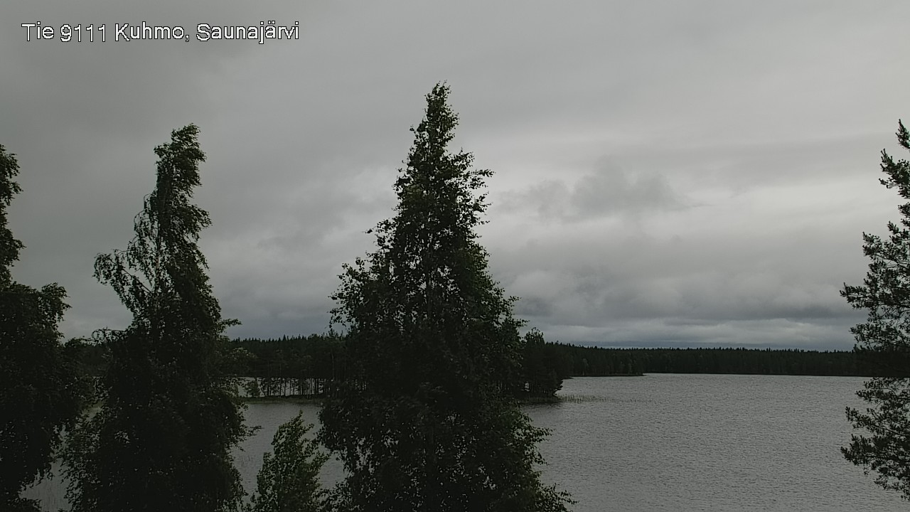 Weather Camera Image Väg 9111 Kuhmo, Saunajärvi, Kuhmo, Kainuu