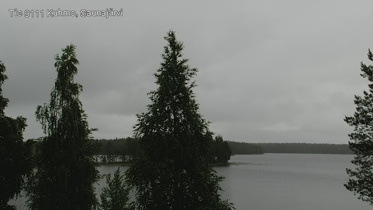 Weather Camera Image Väg 9111 Kuhmo, Saunajärvi, Kuhmo, Kainuu