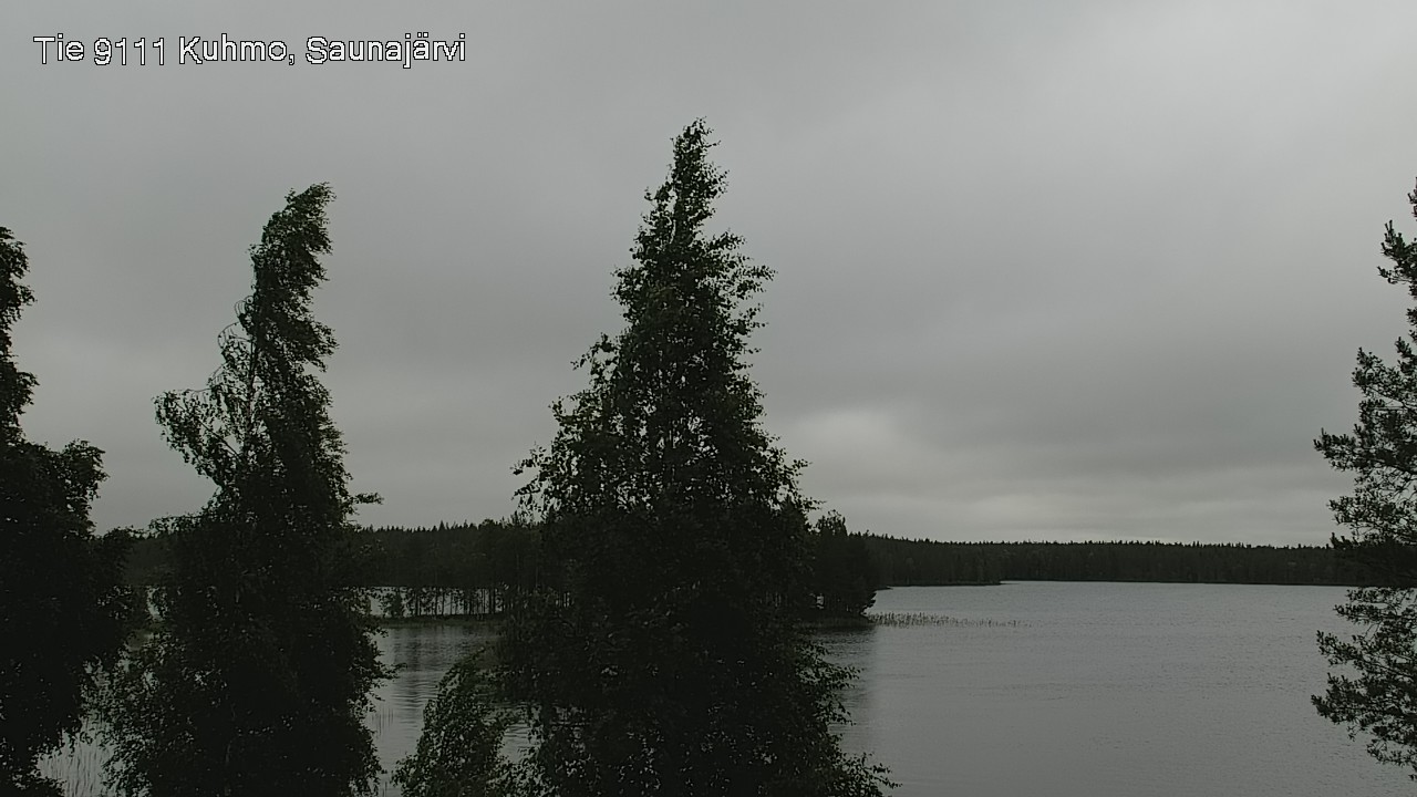 Weather Camera Image Väg 9111 Kuhmo, Saunajärvi, Kuhmo, Kainuu