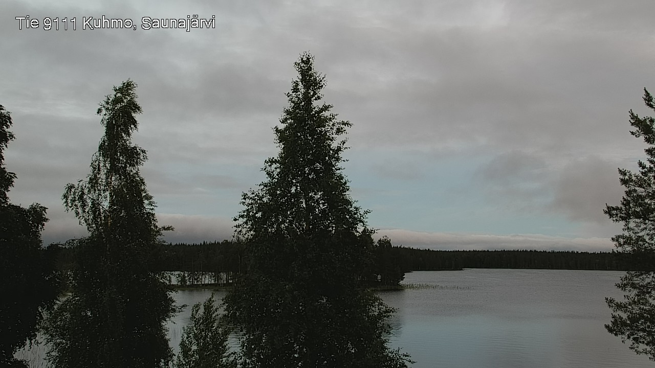 Weather Camera Image Väg 9111 Kuhmo, Saunajärvi, Kuhmo, Kainuu