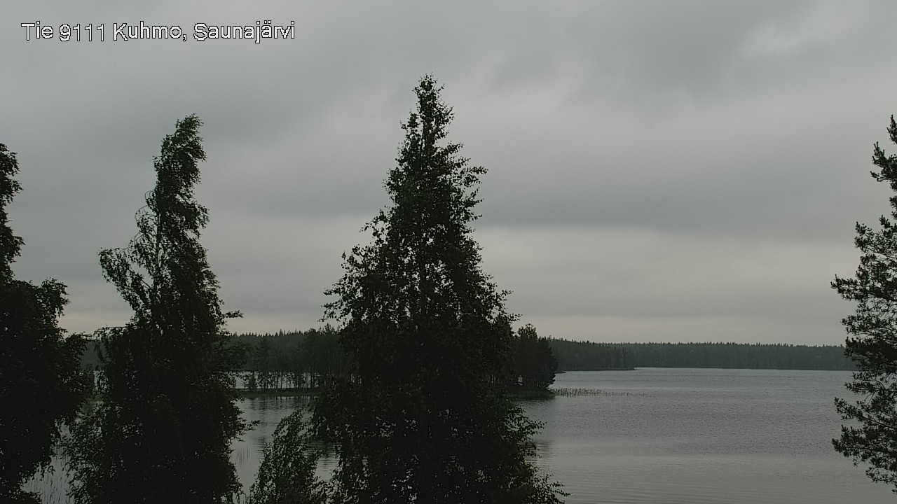 Weather Camera Image Väg 9111 Kuhmo, Saunajärvi, Kuhmo, Kainuu