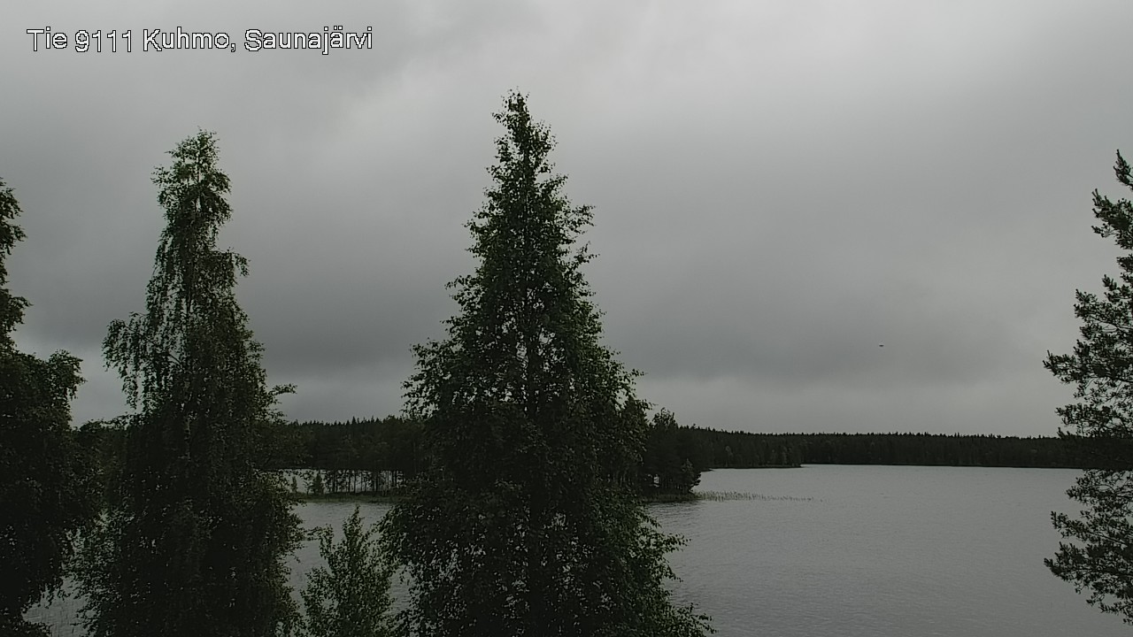 Weather Camera Image Väg 9111 Kuhmo, Saunajärvi, Kuhmo, Kainuu