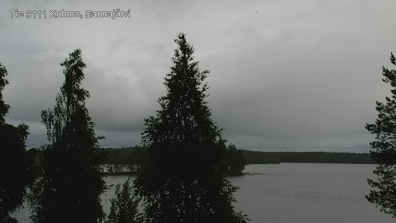 Weather Camera Image Väg 9111 Kuhmo, Saunajärvi, Kuhmo, Kainuu