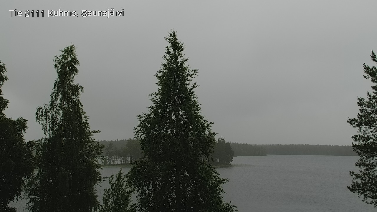Weather Camera Image Väg 9111 Kuhmo, Saunajärvi, Kuhmo, Kainuu