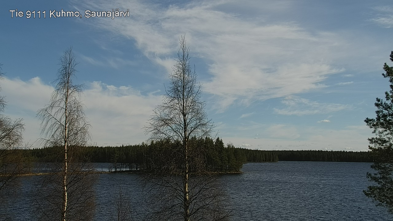 Weather Camera Image Väg 9111 Kuhmo, Saunajärvi, Kuhmo, Kainuu
