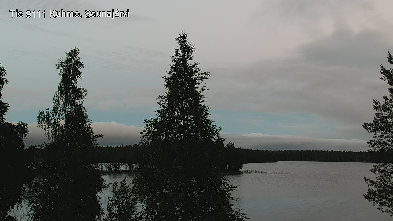 Weather Camera Image Väg 9111 Kuhmo, Saunajärvi, Kuhmo, Kainuu