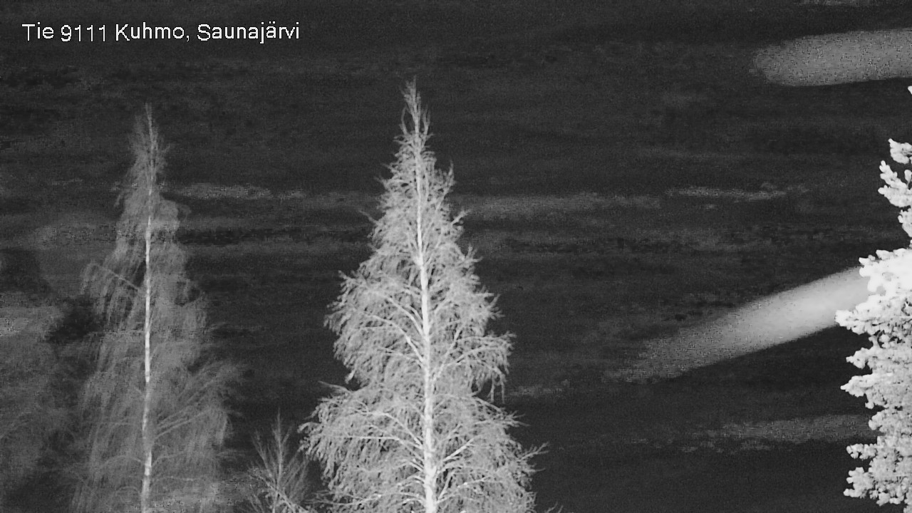Weather Camera Image Road 9111 Kuhmo, Saunajärvi, Kuhmo, Kainuu