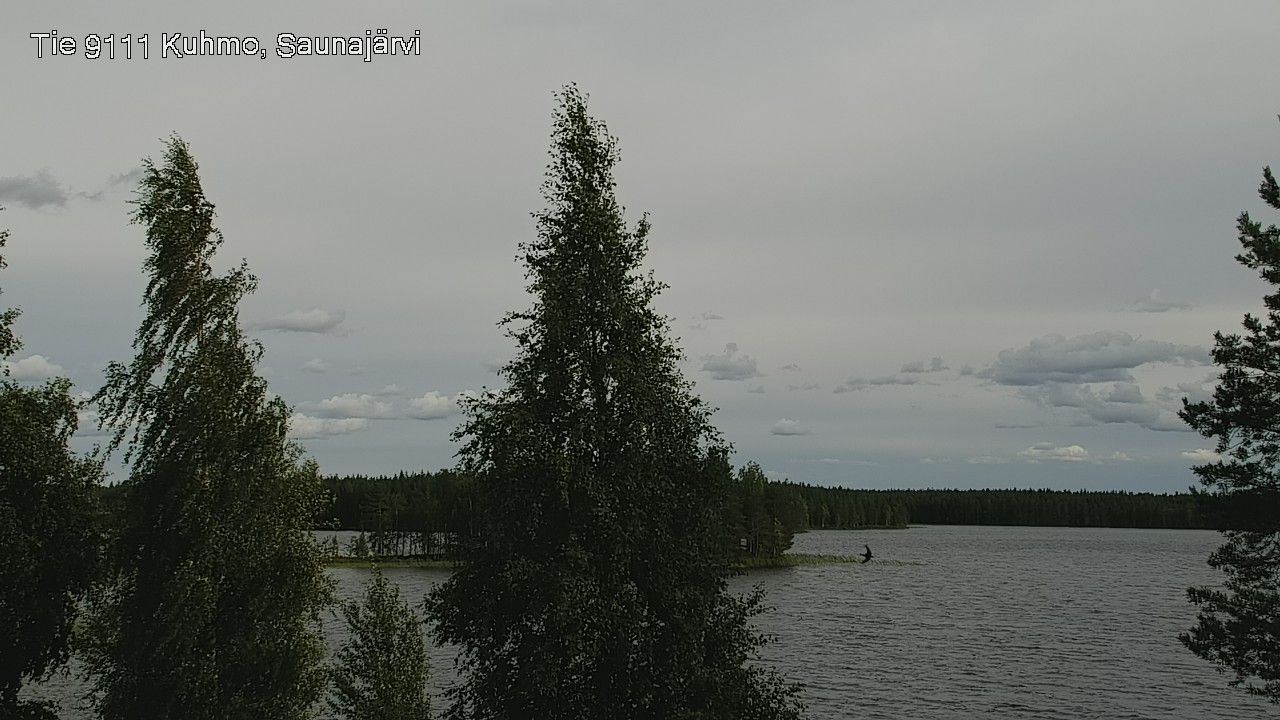 Weather Camera Image Road 9111 Kuhmo, Saunajärvi, Kuhmo, Kainuu