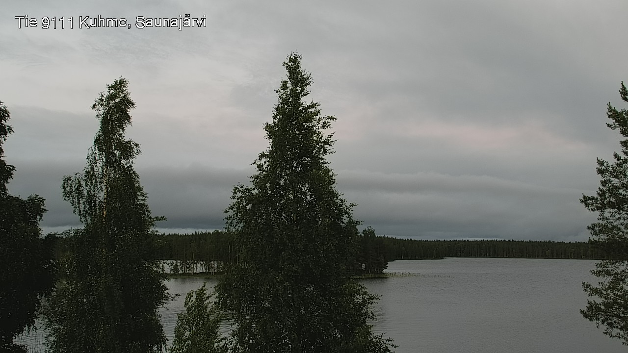 Weather Camera Image Väg 9111 Kuhmo, Saunajärvi, Kuhmo, Kainuu