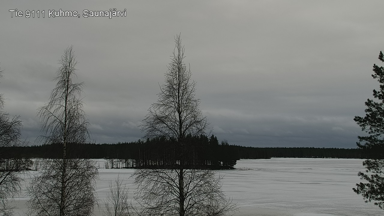 Weather Camera Image Road 9111 Kuhmo, Saunajärvi, Kuhmo, Kainuu