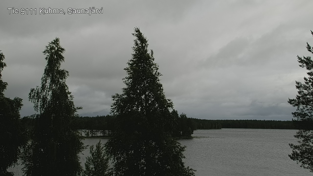 Weather Camera Image Väg 9111 Kuhmo, Saunajärvi, Kuhmo, Kainuu