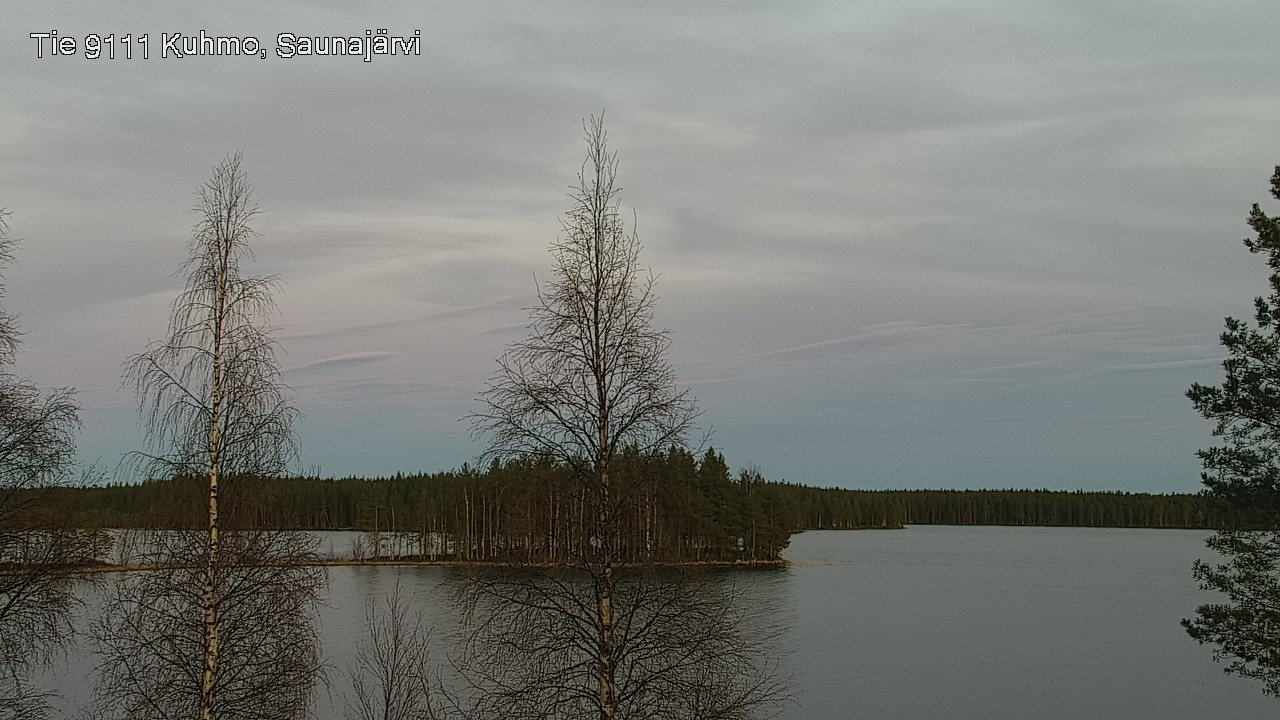 Weather Camera Image Väg 9111 Kuhmo, Saunajärvi, Kuhmo, Kainuu