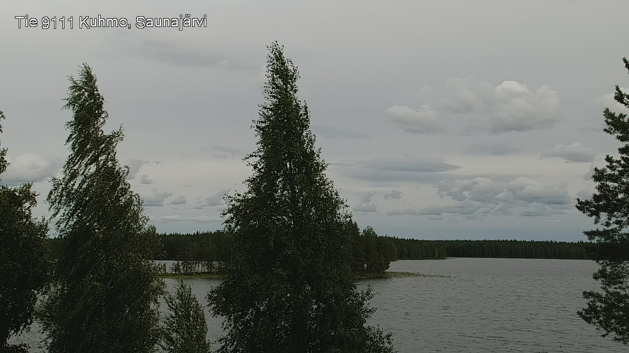 Weather Camera Image Road 9111 Kuhmo, Saunajärvi, Kuhmo, Kainuu