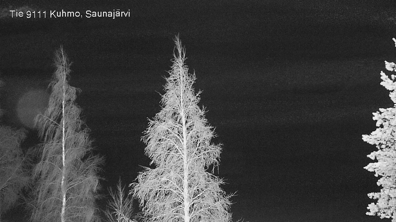 Weather Camera Image Road 9111 Kuhmo, Saunajärvi, Kuhmo, Kainuu