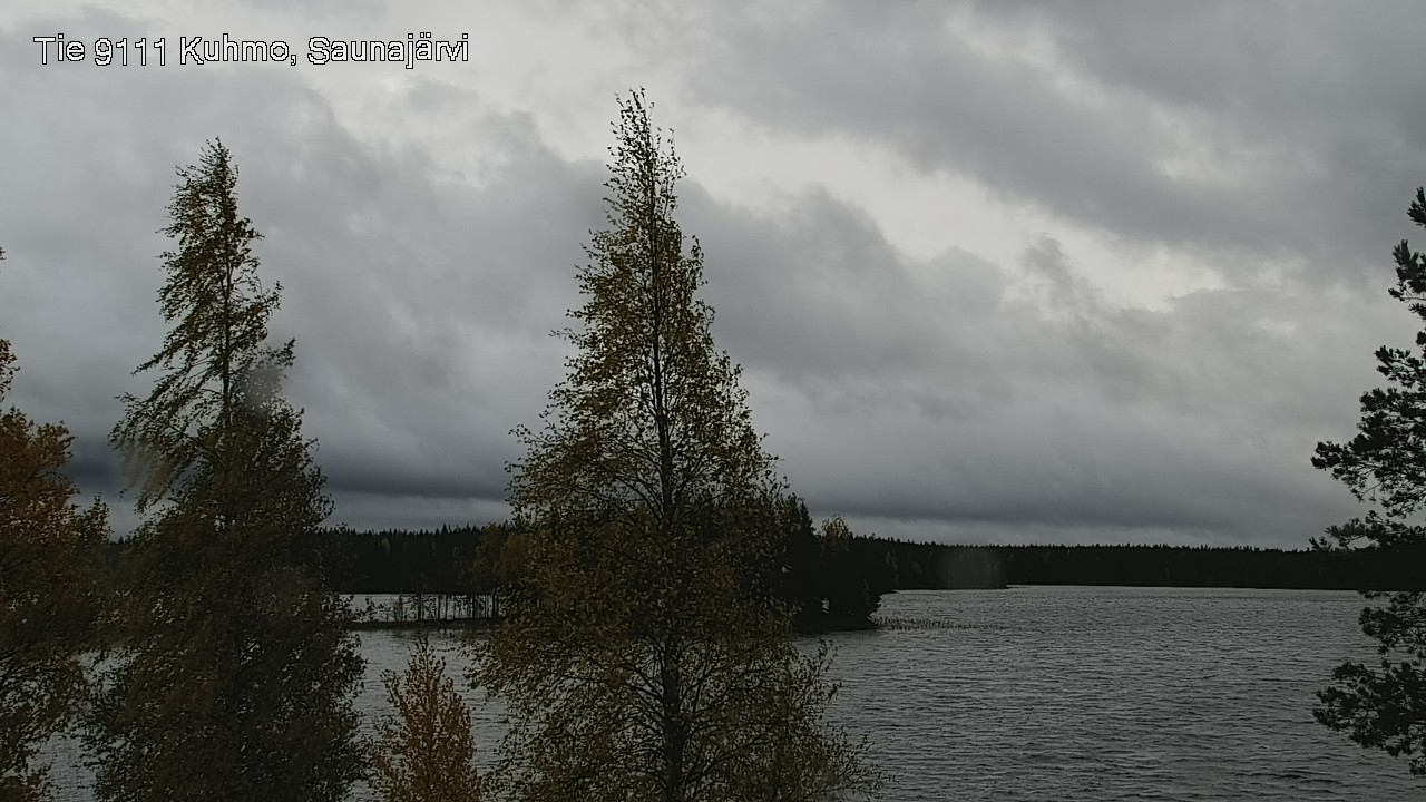 Weather Camera Image Road 9111 Kuhmo, Saunajärvi, Kuhmo, Kainuu