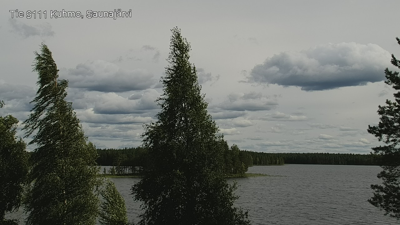 Weather Camera Image Väg 9111 Kuhmo, Saunajärvi, Kuhmo, Kainuu