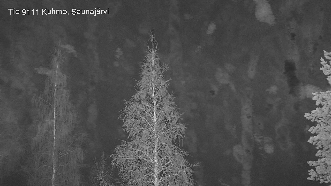 Weather Camera Image Road 9111 Kuhmo, Saunajärvi, Kuhmo, Kainuu