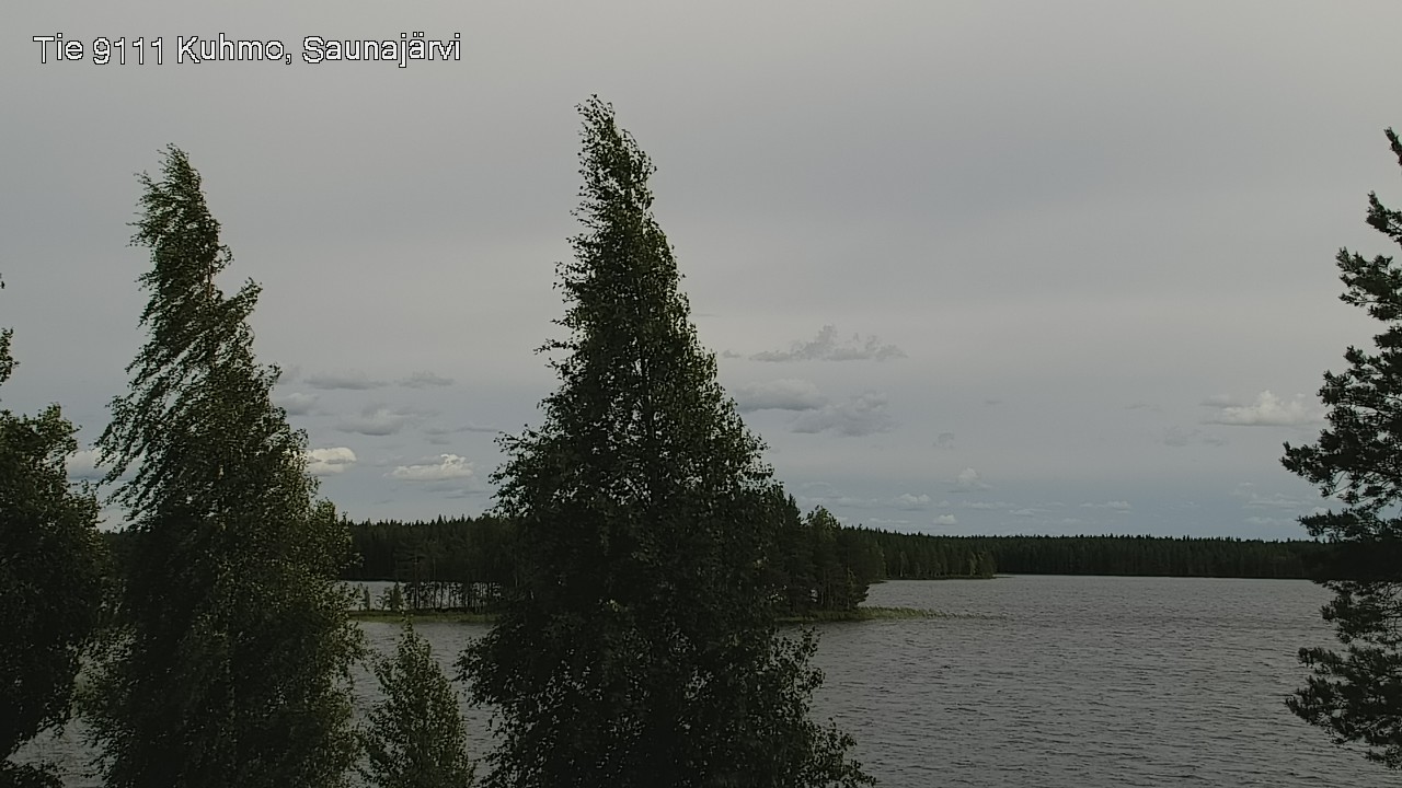 Weather Camera Image Road 9111 Kuhmo, Saunajärvi, Kuhmo, Kainuu