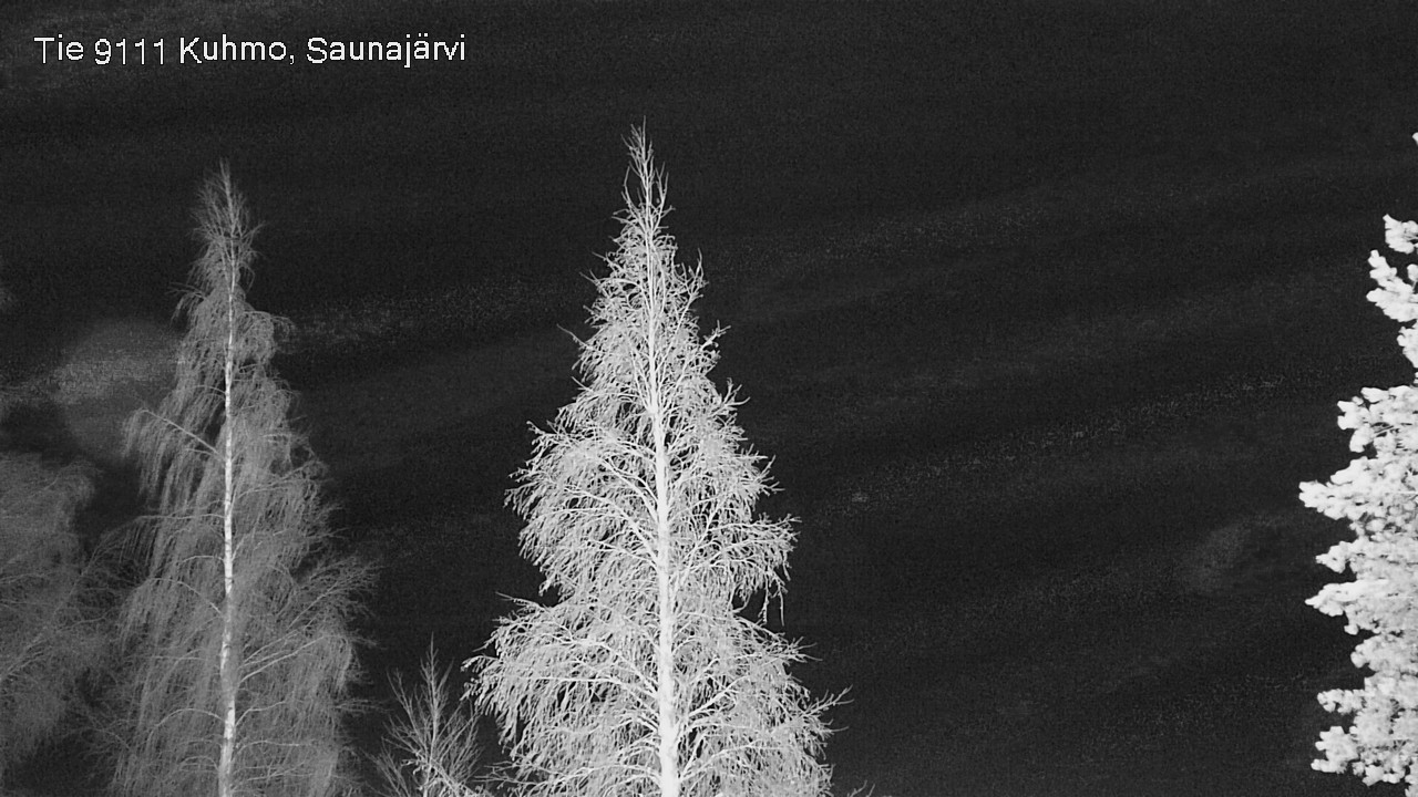Weather Camera Image Road 9111 Kuhmo, Saunajärvi, Kuhmo, Kainuu