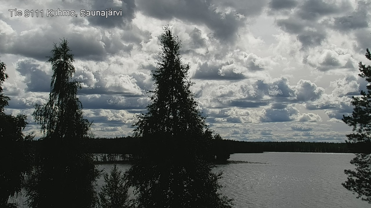 Weather Camera Image Road 9111 Kuhmo, Saunajärvi, Kuhmo, Kainuu