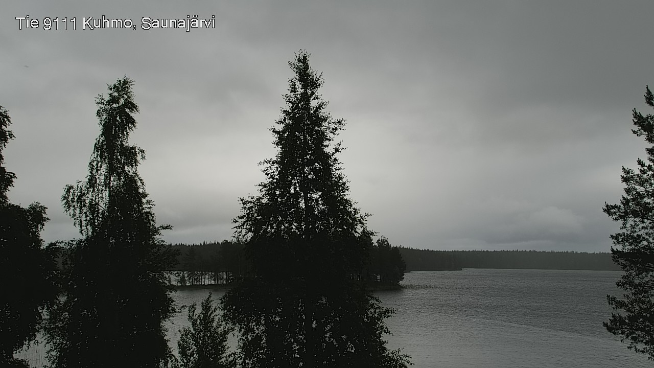 Weather Camera Image Väg 9111 Kuhmo, Saunajärvi, Kuhmo, Kainuu