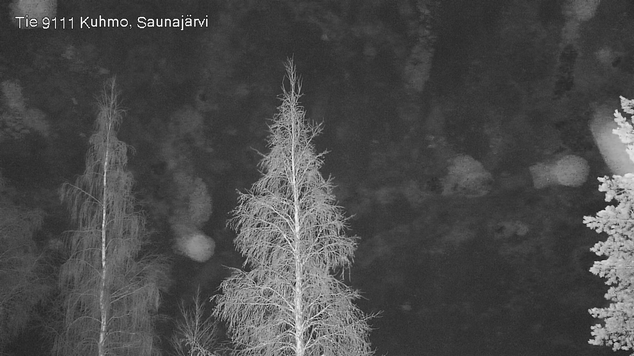 Weather Camera Image Road 9111 Kuhmo, Saunajärvi, Kuhmo, Kainuu