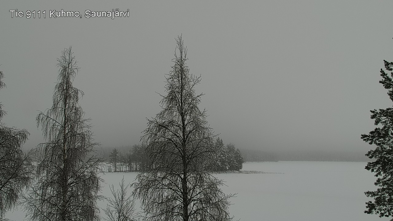 Weather Camera Image Road 9111 Kuhmo, Saunajärvi, Kuhmo, Kainuu