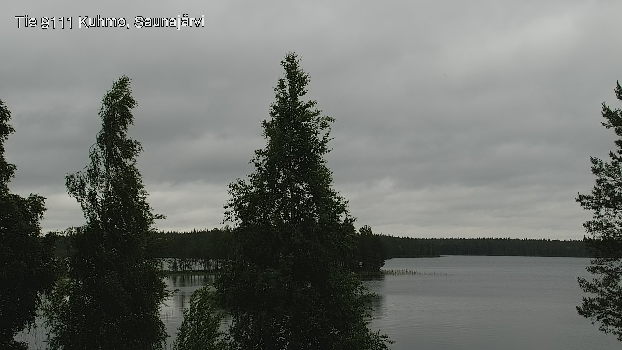 Weather Camera Image Road 9111 Kuhmo, Saunajärvi, Kuhmo, Kainuu