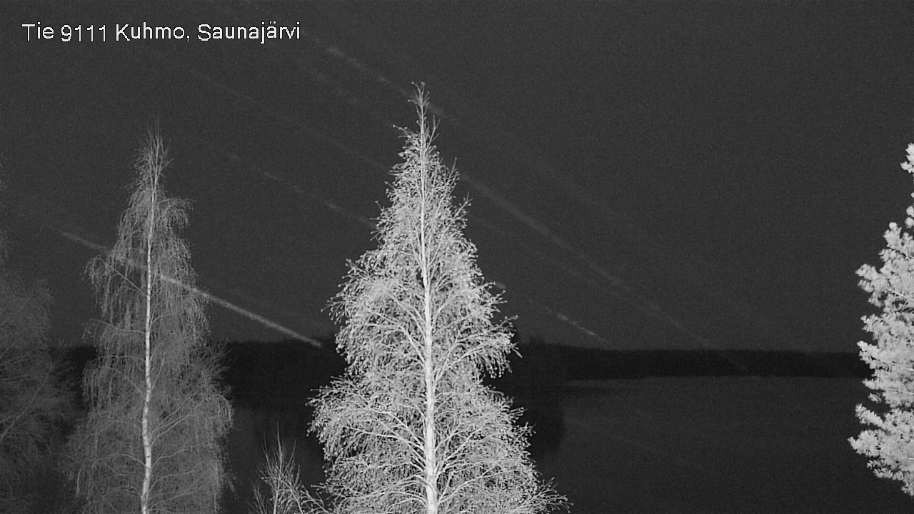 Weather Camera Image Road 9111 Kuhmo, Saunajärvi, Kuhmo, Kainuu