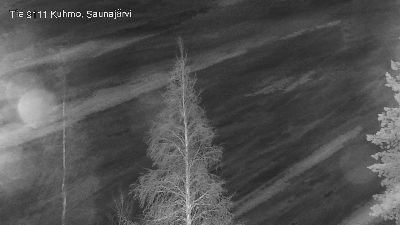 Weather Camera Image Road 9111 Kuhmo, Saunajärvi, Kuhmo, Kainuu