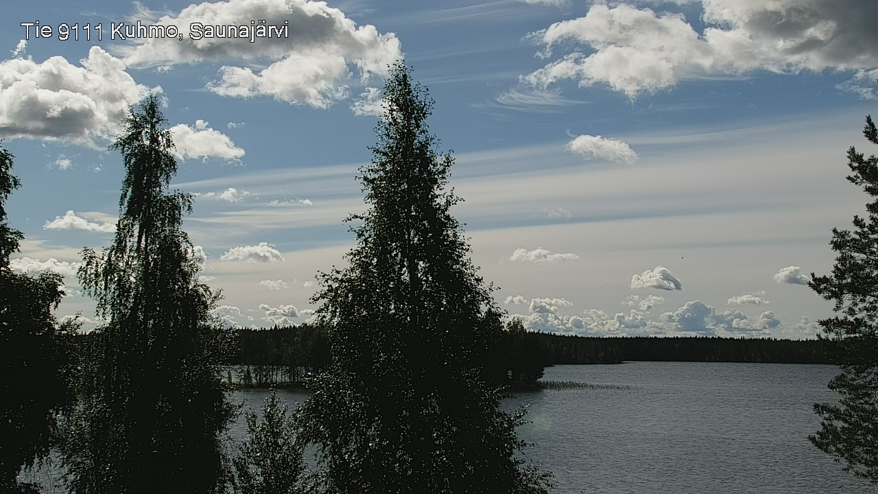 Weather Camera Image Road 9111 Kuhmo, Saunajärvi, Kuhmo, Kainuu