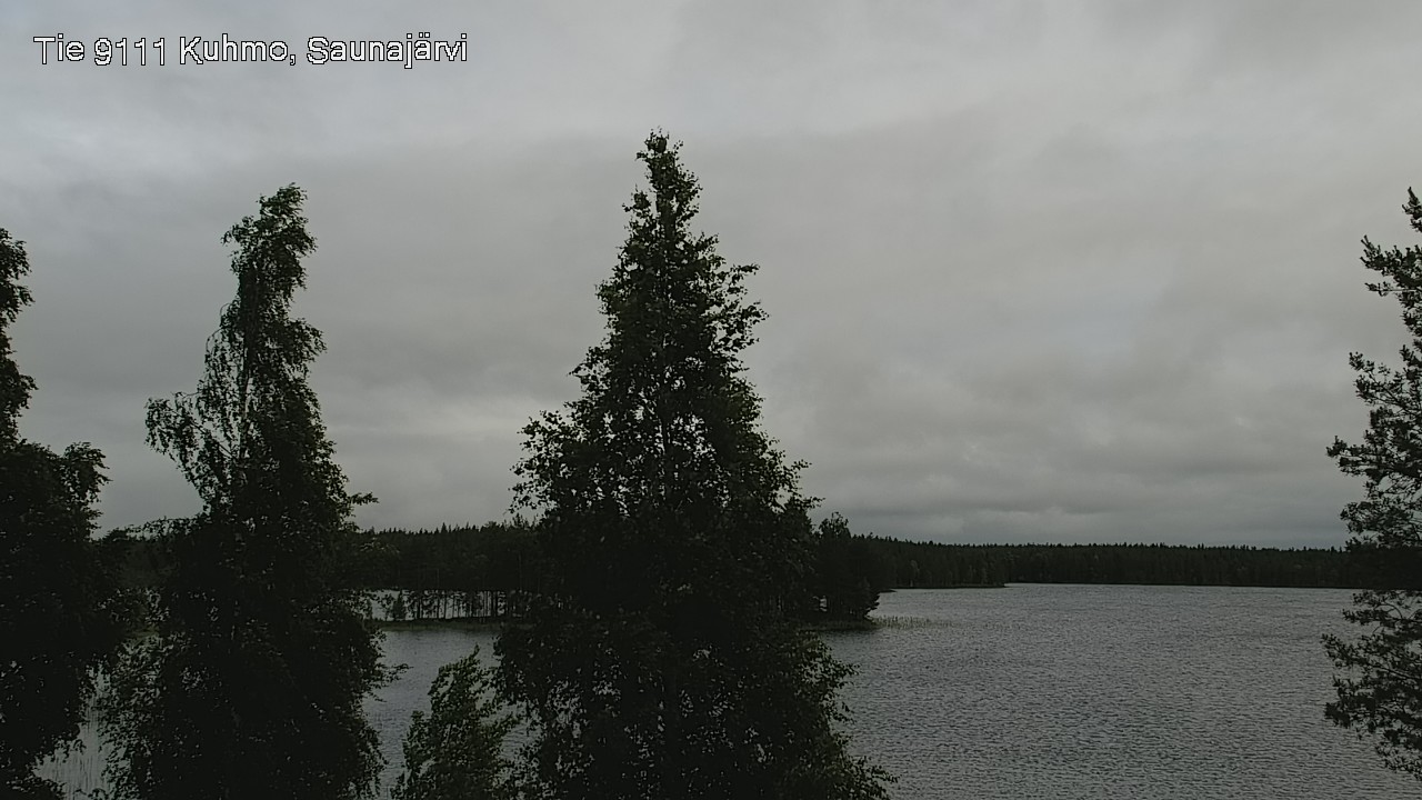 Weather Camera Image Väg 9111 Kuhmo, Saunajärvi, Kuhmo, Kainuu