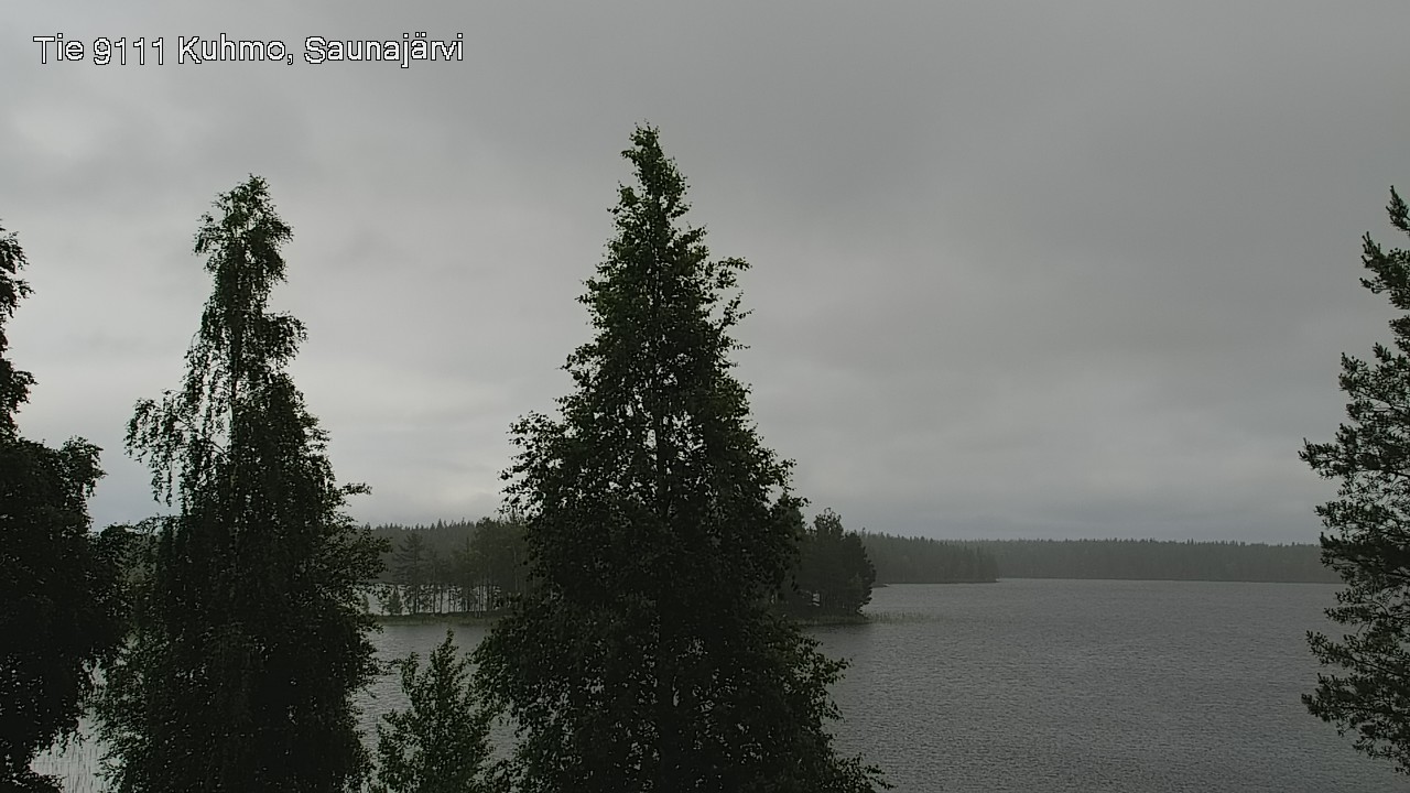 Weather Camera Image Väg 9111 Kuhmo, Saunajärvi, Kuhmo, Kainuu
