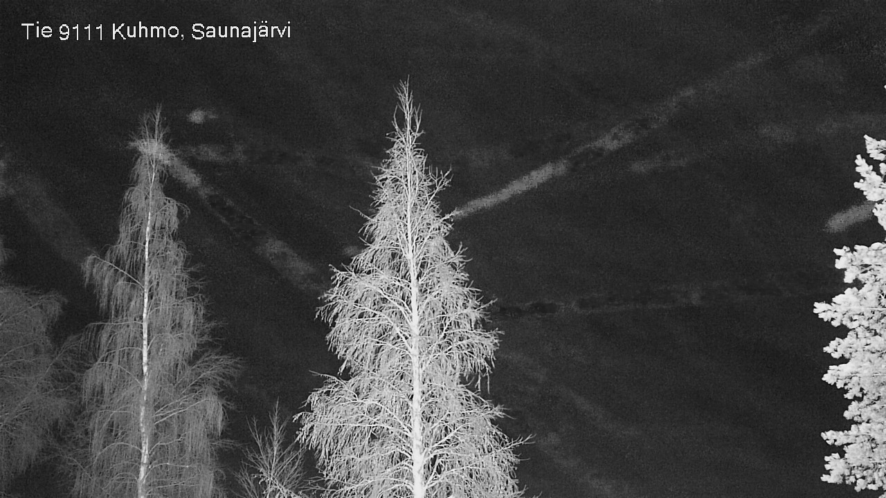Weather Camera Image Road 9111 Kuhmo, Saunajärvi, Kuhmo, Kainuu