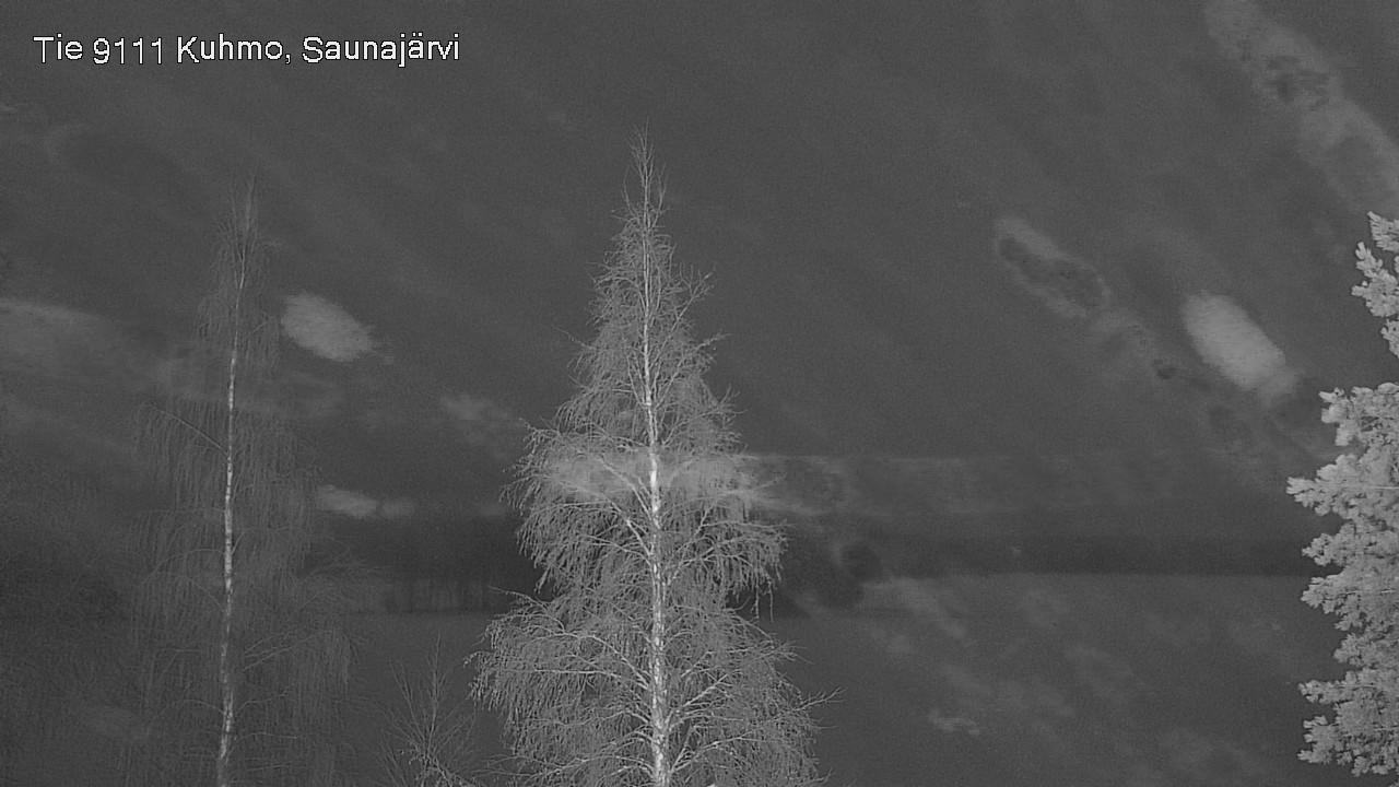 Weather Camera Image Road 9111 Kuhmo, Saunajärvi, Kuhmo, Kainuu