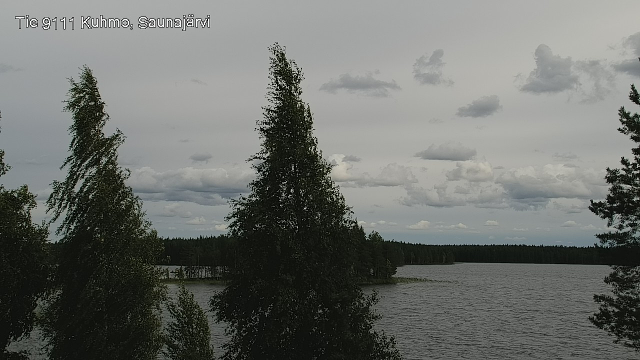 Weather Camera Image Road 9111 Kuhmo, Saunajärvi, Kuhmo, Kainuu