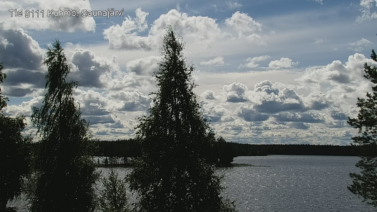 Weather Camera Image Road 9111 Kuhmo, Saunajärvi, Kuhmo, Kainuu