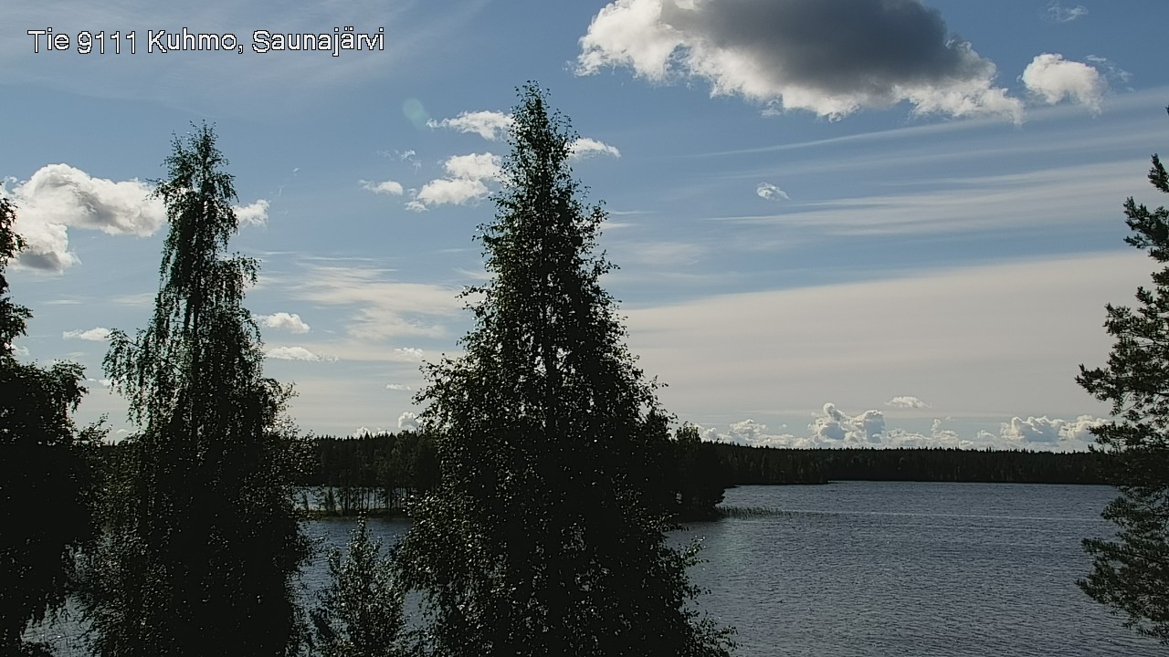 Weather Camera Image Road 9111 Kuhmo, Saunajärvi, Kuhmo, Kainuu