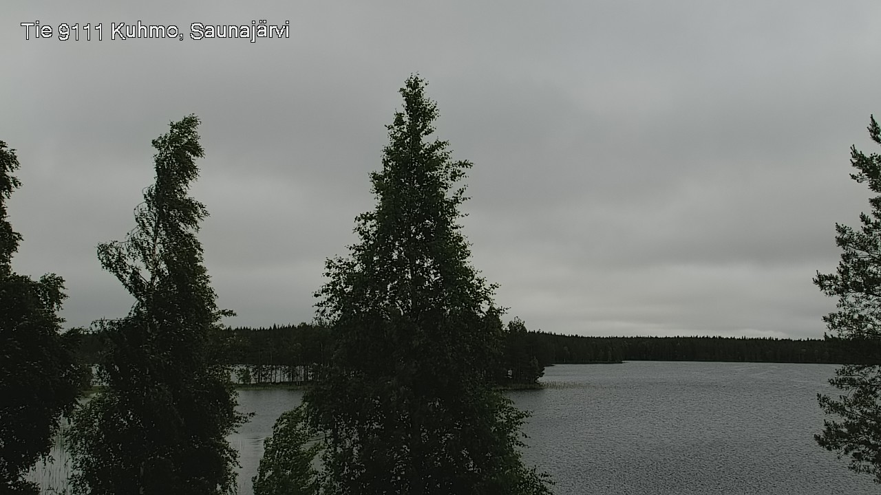 Weather Camera Image Väg 9111 Kuhmo, Saunajärvi, Kuhmo, Kainuu