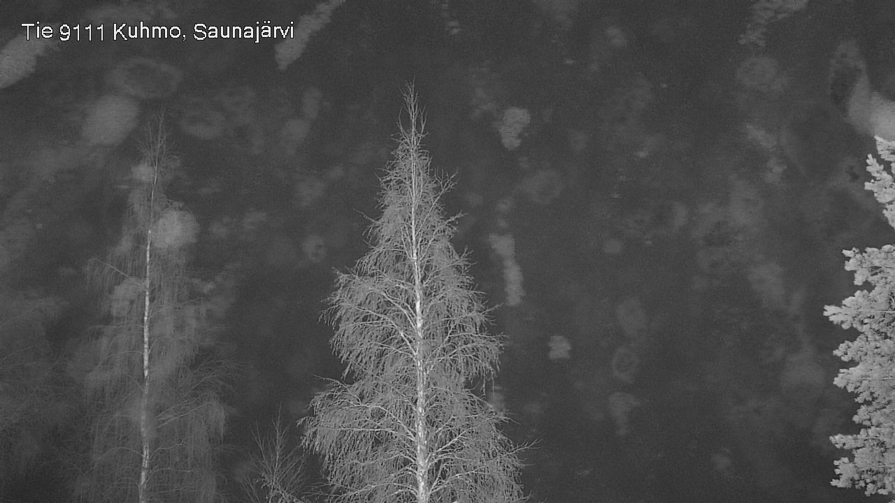 Weather Camera Image Road 9111 Kuhmo, Saunajärvi, Kuhmo, Kainuu