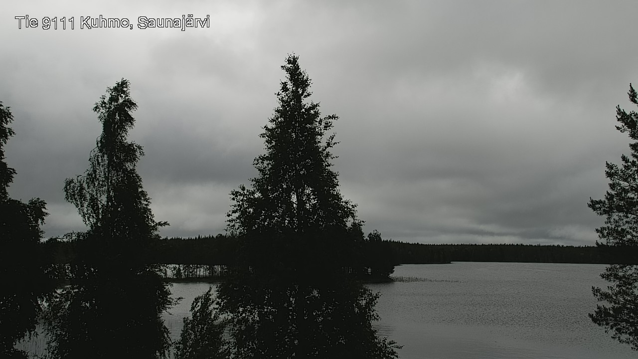 Weather Camera Image Väg 9111 Kuhmo, Saunajärvi, Kuhmo, Kainuu