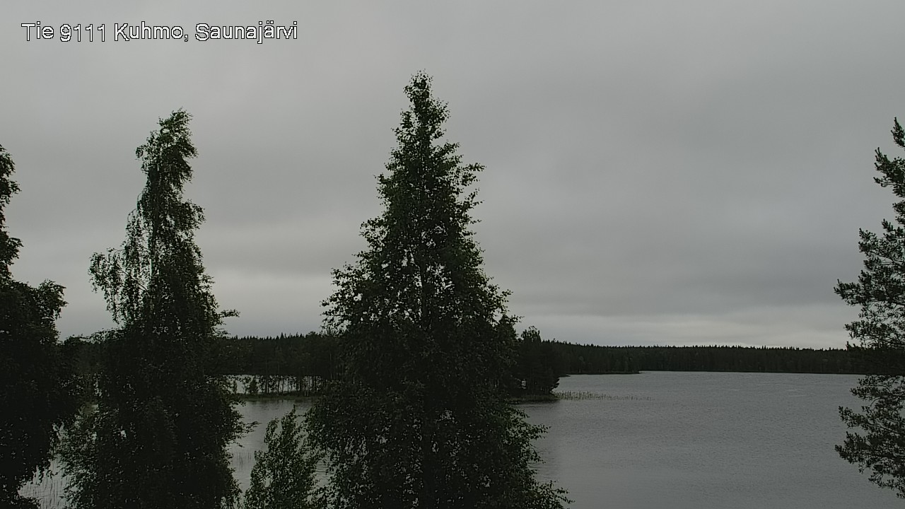 Weather Camera Image Väg 9111 Kuhmo, Saunajärvi, Kuhmo, Kainuu