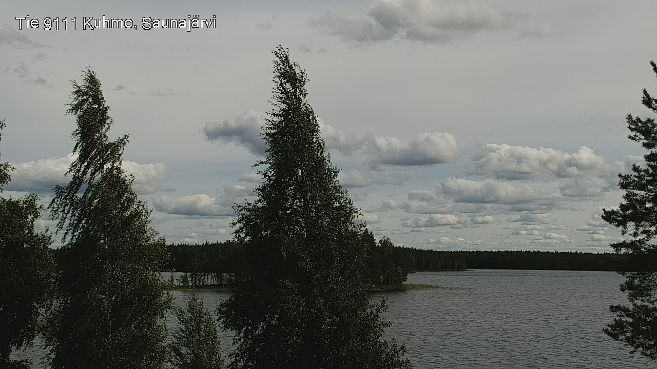 Weather Camera Image Väg 9111 Kuhmo, Saunajärvi, Kuhmo, Kainuu
