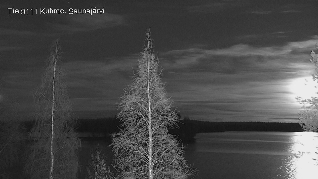 Weather Camera Image Väg 9111 Kuhmo, Saunajärvi, Kuhmo, Kainuu