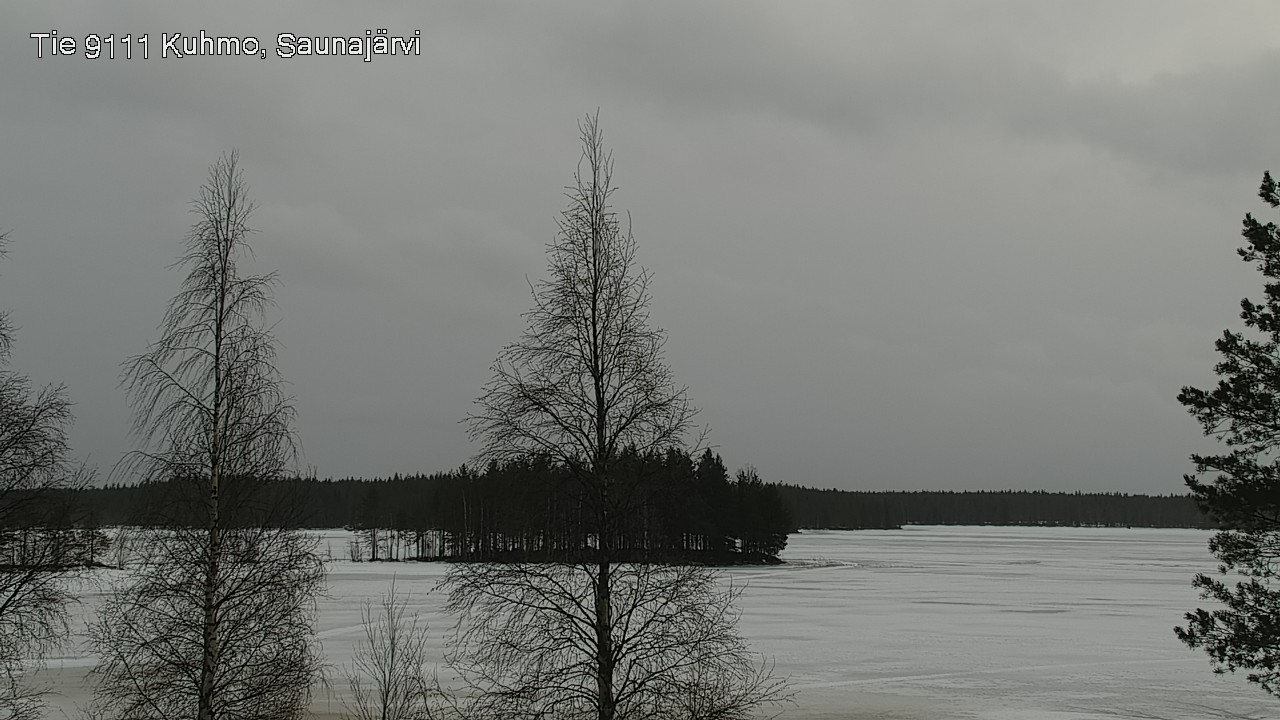 Weather Camera Image Road 9111 Kuhmo, Saunajärvi, Kuhmo, Kainuu