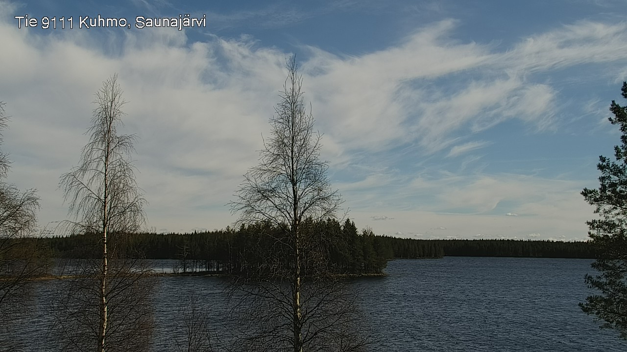 Weather Camera Image Väg 9111 Kuhmo, Saunajärvi, Kuhmo, Kainuu